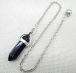 30PCS Natural Stone Quartz Crystal Chain Pendulum Pendant-30pcs Silver Chain - Image 8