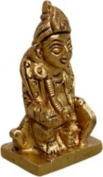 Brass Kuber Maharaj Statue Idol (2inch 80gram) God of Treasure Wealth Deity Figu... - Image 6