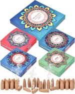 Backflow Incense Cones Gift Set Rose, Jasmine, Ocean, Lavender Variety Pack - 60... - Image 3