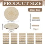 FINGERINSPIRE Wooden Crystal Grid Board Set Large Round Plate with Sacred Geomet... - Image 3