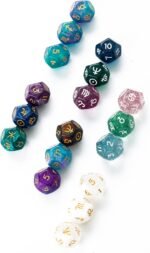 SmartDealsPro 3pcs Astrology Astrological Divination Zodiac Dice 12-Sided D12 fo... - Image 4