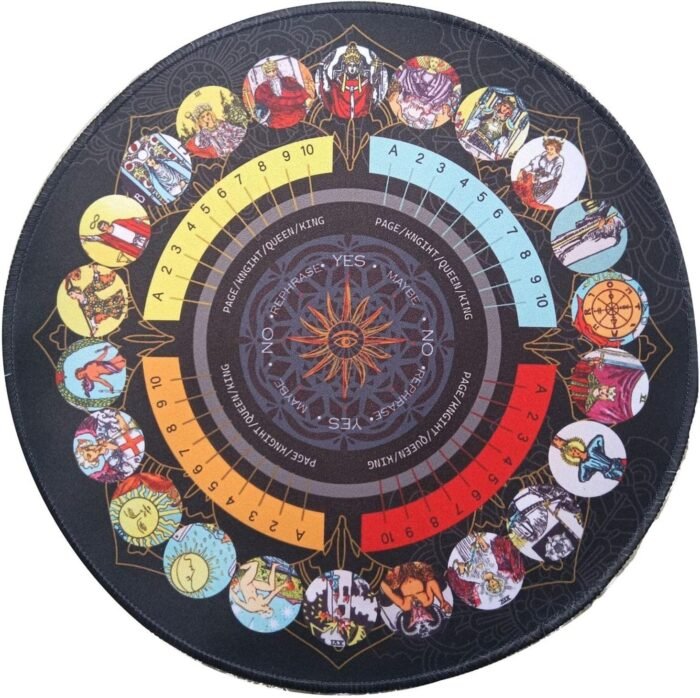 Board Dowsing Divination, Altar Tarot Card Pad, Dowsing Ceremony Rubber Mat, Dow... - Image 2