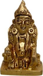 Brass Kuber Maharaj Statue Idol (2inch 80gram) God of Treasure Wealth Deity Figu... - Image 2