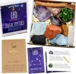 DANCING BEAR Leo Zodiac Healing Crystals Gift Set (14 Pc): 9 Stones, 18K Gold-Pl... - Image 2
