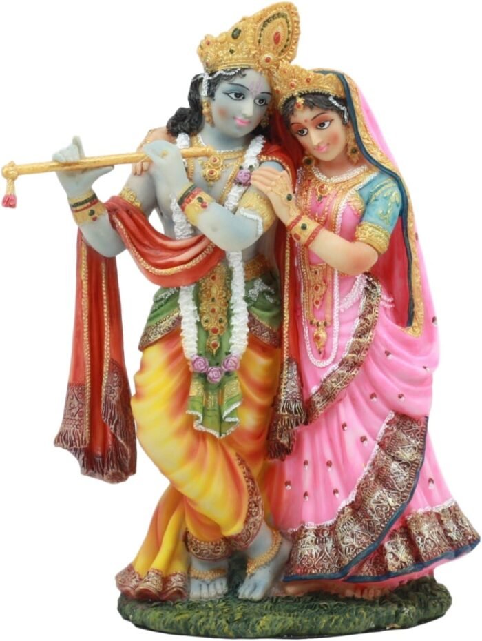 Ebros Gift Eastern Enlightenment Hindu Vedic Radha and Krishna Statue 8" Tall Av... - Image 2