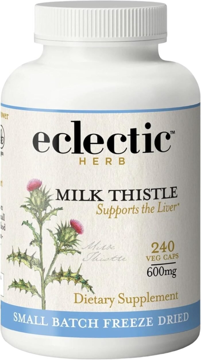 Eclectic Herb - Premium Freeze Dried Milk Thistle Capsules | Dietary Supplement ... - Image 2