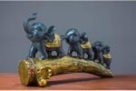 Elephant Statues Decor Chinese Resin Figurines Home and Office,Attract Wealth an... - Image 2