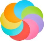 Juvale 24 Pack 11-inch Dry Erase Spots and Sticker Dots for Classroom Tables - P... - Image 2