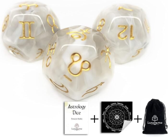 Lunaborne Astrological Divination Dice - Includes Instruction Booklet, Divinatio... - Image 2