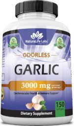 NaturaLife Labs A Higher Standard Odorless Garlic 3000 mg per Serving Immune Sys... - Image 2