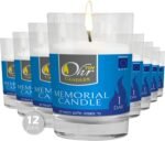 Ohr Yahrzeit Memorial Candles - 1 Day & 24 Hour Yom Kippur Jewish Candles in Gla... - Image 2