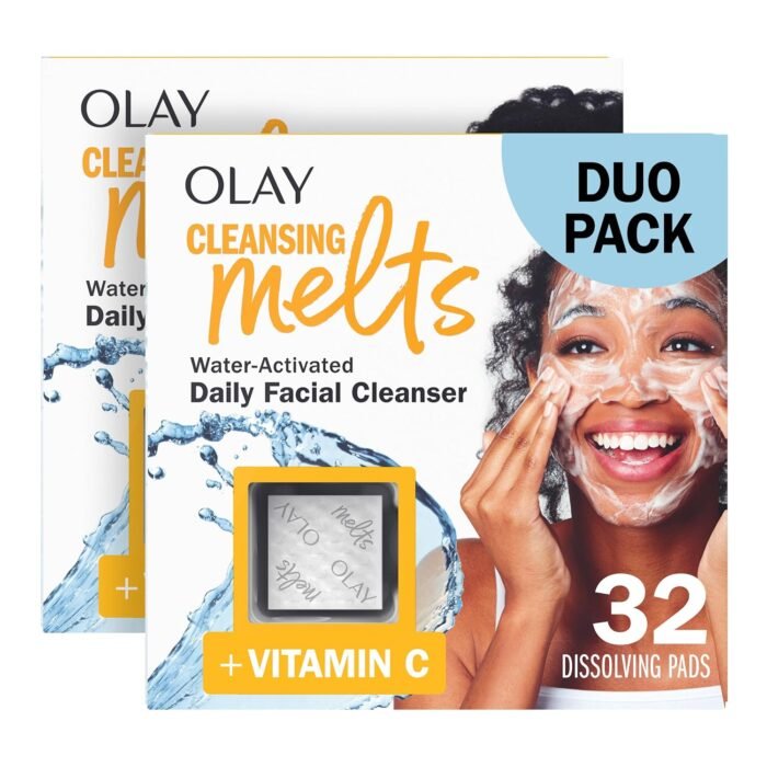 Olay Face Wash, Vitamin C Cleansing Melts, Daily Use Gentle Cleanser, For All Sk... - Image 2