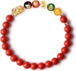 Red Chinese Feng Shui Wealth Bracelets Good Luck for Woman Protection,Cinnabar D... - Image 2