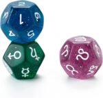 SmartDealsPro 3pcs Astrology Astrological Divination Zodiac Dice 12-Sided D12 fo... - Image 2