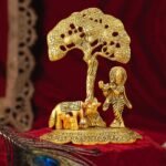 TIED RIBBONS Lord Krishna with Cow and Calf Idol for Pooja, Mandir, Office, Temp... - Image 2