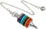 TUMBEELLUWA Healing Crystal Pendulum Chakra Quartz Dowsing Energy Stone Divinati... - Image 2