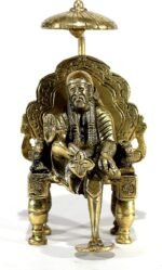 eSplanade - 6" Premium Brass Statue/Idol Shirdi Sai Baba with Chair and Chatra S... - Image 2