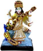 eSplanade Resin Saraswati Maa Murti Idol Statue Sculpture - 11" Inches - Multi (... - Image 2