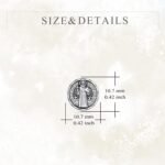 YFN Saint Michael Earrings Sterling Silver Religious Protector Earrings St Micha... - Image 5