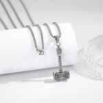 Viking Rune, Celtic Cross, Thor’s Hammer & Compass Necklace – Norse & Celtic Sta... - Image 4