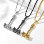 Viking Rune, Celtic Cross, Thor’s Hammer & Compass Necklace – Norse & Celtic Sta... - Image 7