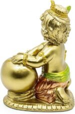 Hindu God Baby Krishna Statue - Indian Idol Lord Krishna Sculpture Home Office M... - Image 5