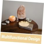 Zerodeko Altar Bowl Candle Holder Ritual Plate for Wiccan Altar Table Dowsing Di... - Image 4