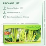 STRN Citronella Incense Sticks - Lemongrass Scent, 120 Sticks per Box with Holde... - Image 3