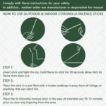 STRN Citronella Incense Sticks - Lemongrass Scent, 120 Sticks per Box with Holde... - Image 6