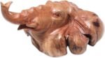 NOVICA Handmade Wood Figurine Benalu Elephant from Bali Brown Indonesia Sculptur... - Image 3