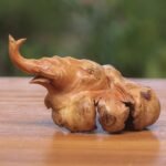 NOVICA Handmade Wood Figurine Benalu Elephant from Bali Brown Indonesia Sculptur... - Image 4