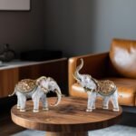 Brass Elephant Statues for Home Decor – Trunk Up & Down Figurines for Wealth, Ha... - Image 7
