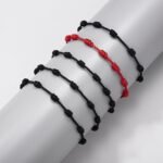 2Pcs Handmade 7 Knots Red String of Fate Protection Good Luck Bracelet Set Adjus... - Image 3