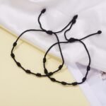 2Pcs Handmade 7 Knots Red String of Fate Protection Good Luck Bracelet Set Adjus... - Image 4