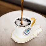 Luxshiny Evil Eye Coffee Cups Set: Turkish Blue Eye Espresso Cup Water Milk Mug ... - Image 5