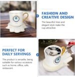Luxshiny Evil Eye Coffee Cups Set: Turkish Blue Eye Espresso Cup Water Milk Mug ... - Image 8