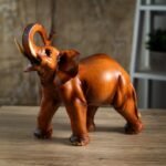 Pacific Giftware Feng Shui Wood Finish Lucky Elephant Figurine for Protection Fo... - Image 5