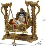 LAXMI Craft Lord Krishna Jhula Singhasan Indian Traditional Handicraft Antique L... - Image 8