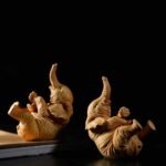 Boxwood Elephant Statue,Wood Chinese Decor Figurine,Home and Office Sculpture - Image 4