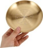 Altar Ritual Plate Candle Holder Divination Tool Tarot Game Prop Stainless Steel... - Image 4