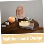 Altar Ritual Plate Candle Holder Divination Tool Tarot Game Prop Stainless Steel... - Image 9