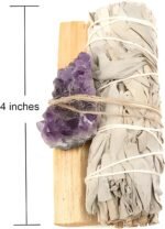 Generic Premium California White Sage (1) & Palo Santo Smudge Sticks (1) with He... - Image 4