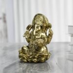 Ganesha Statue Hindu God Resin Figurine - Hand Painted Indian Elephant Deity Scu... - Image 5