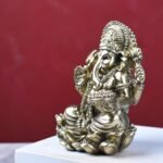 Ganesha Statue Hindu God Resin Figurine - Hand Painted Indian Elephant Deity Scu... - Image 7