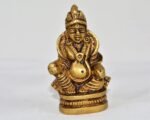 Brass Kuber Statue, God of Wealth Figurine, Diwali Gift, Worship Decor, 2.75 inc... - Image 3