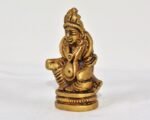 Brass Kuber Statue, God of Wealth Figurine, Diwali Gift, Worship Decor, 2.75 inc... - Image 4