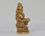 Brass Kuber Statue, God of Wealth Figurine, Diwali Gift, Worship Decor, 2.75 inc... - Image 6