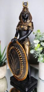 Ebros Egyptian Theme Isis Holding Shield Goddess of Magic and Nature Black and G... - Image 5