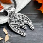 Celtic Crescent Moon Necklace Sterling Silver - Wiccan Luna Pendant - Female Sym... - Image 6