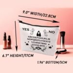 JYTAPP Makeup Bag Board Planchette Canvas Cosmetic Bag Spirit Board Art Zipper P... - Image 5